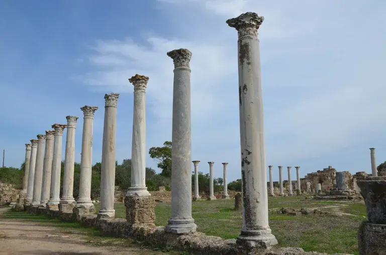Ancient columns at Salamis